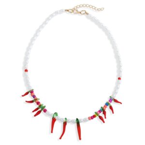 Collar de cornicellos de colores