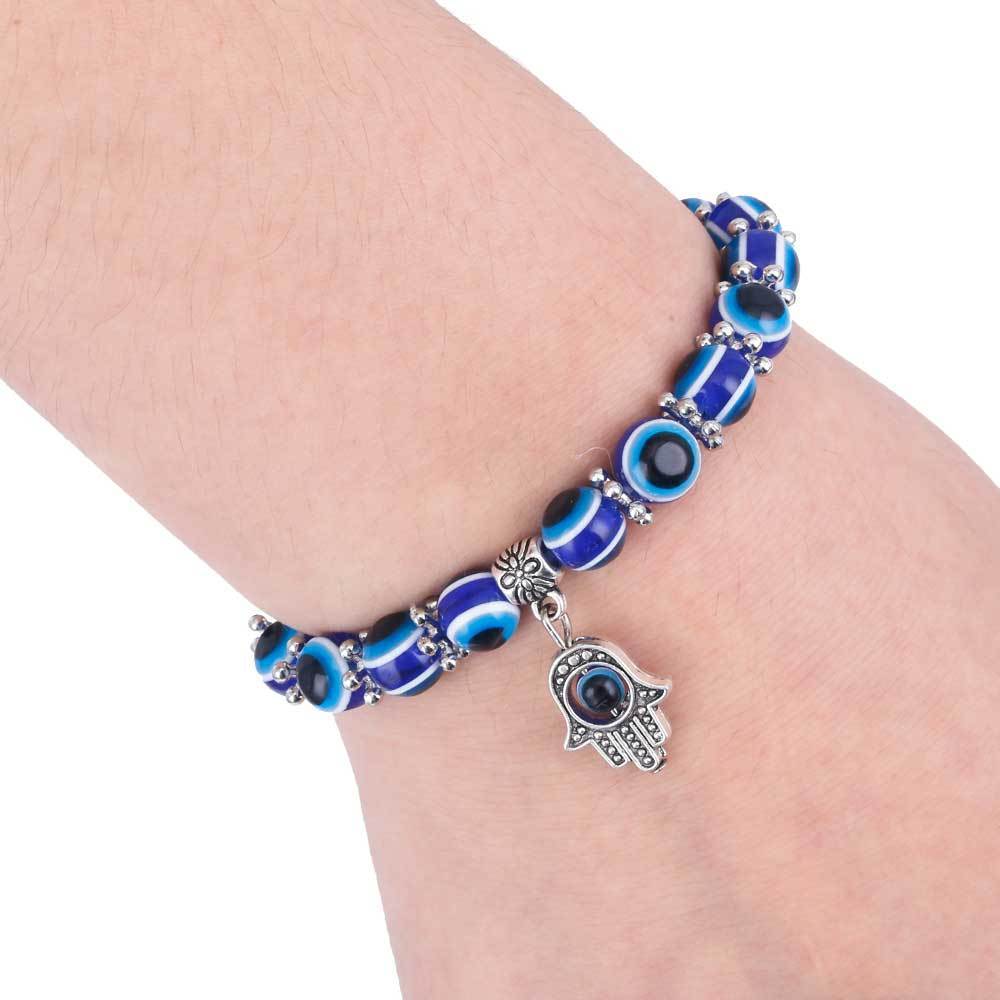 Pulsera dúo Nazar y Mano de Fátima 2 Pulsera dúo Nazar y Mano de Fátima - Imagen 2