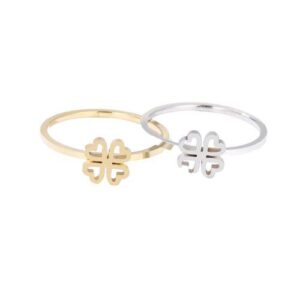 Anillo fino «trébol de cuatro hojas»